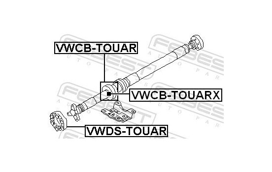Stabiliser, propshaft centre Stabiliser, Image 2