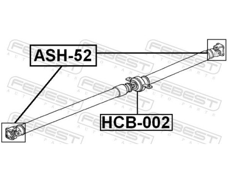 Stabiliser, propshaft centre Stabiliser, Image 2
