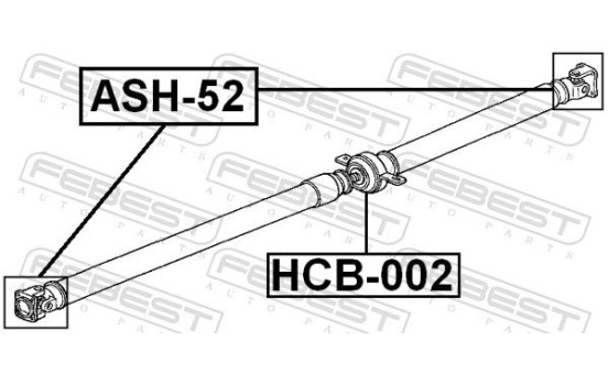 Stabiliser, propshaft centre Stabiliser, Image 2