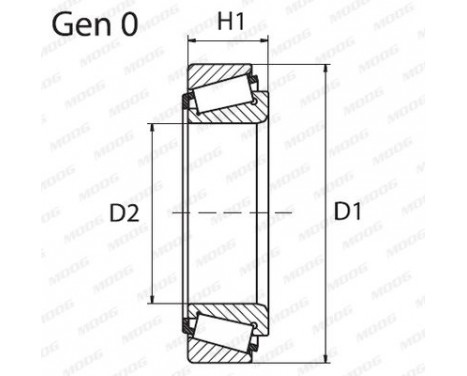 Wheel Bearing Kit FD-WB-11218 Moog