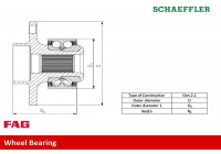 Wheel bearing 713 6157 60 FAG