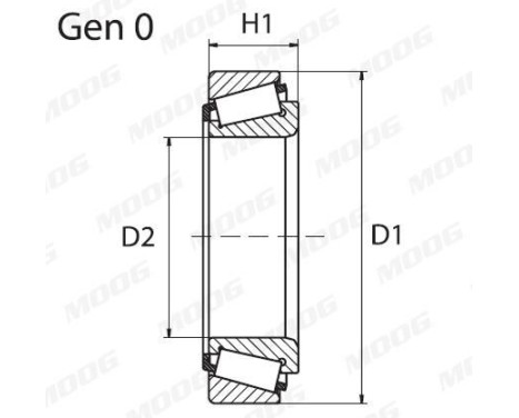 Wheel bearing FD-WB-11218 Moog, Image 2