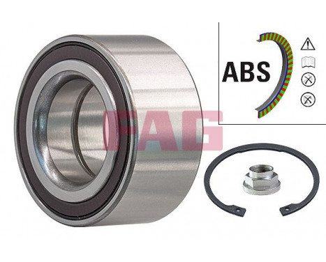 Wheel Bearing Kit 713 6174 50 FAG, Image 3
