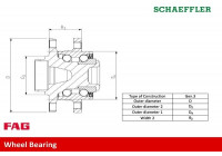 Wheel Bearing Kit 713678430 FAG