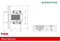 Wheel bearing set 713668300 FAG