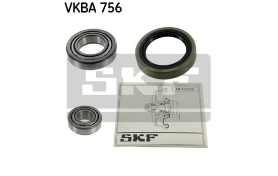 Wheel bearing VKBA 756 SKF