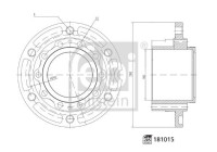 Wheel hub 181015 FEBI