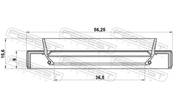 Seal, drive shaft, Image 2