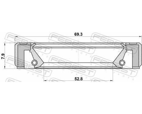 Seal, drive shaft, Image 2