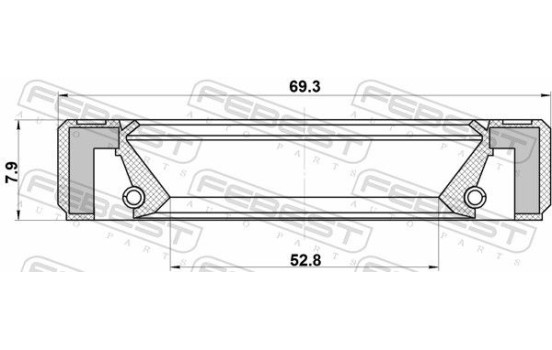Seal, drive shaft, Image 2