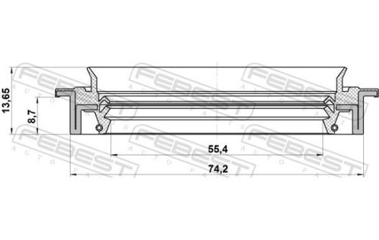 Seal, drive shaft, Image 2