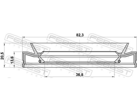 Seal, drive shaft, Image 2