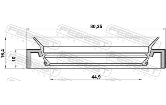 Seal, drive shaft, Image 2