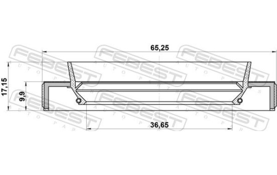 Seal, drive shaft, Image 2
