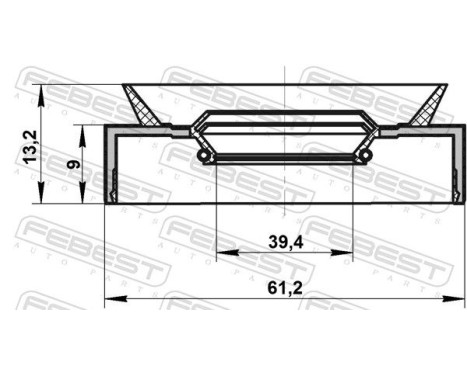 Seal, drive shaft, Image 2