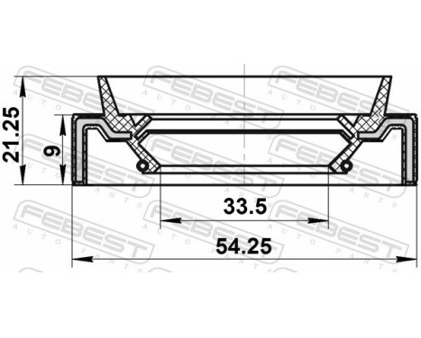 Seal, drive shaft, Image 2