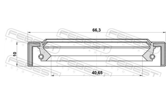 Seal, drive shaft, Image 2