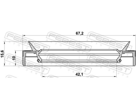 Seal, drive shaft, Image 2