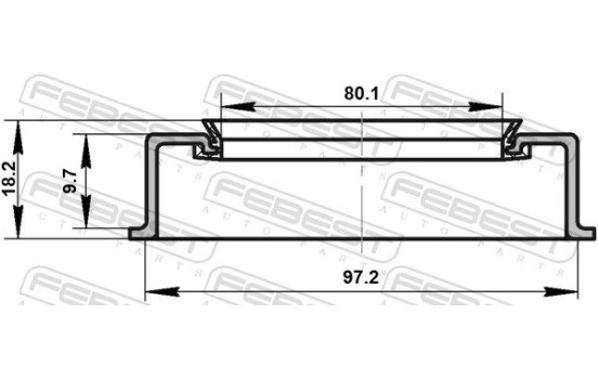 Seal Ring, wheel hub, Image 2