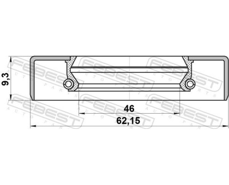 Seal Ring, wheel hub, Image 2