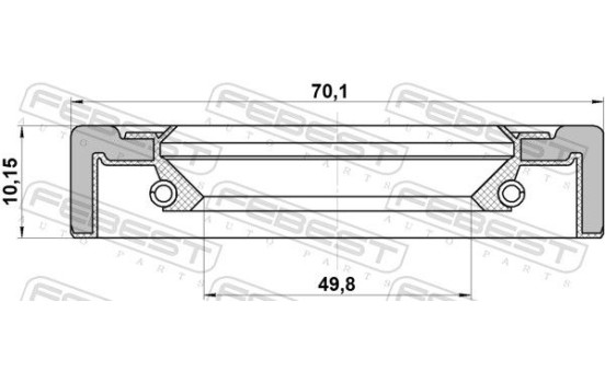 Shaft Seal, wheel hub, Image 2