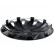 4-Piece Hubcaps Craft Silver / Black (Convex Rims) 16 inch, Thumbnail 3