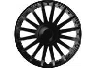 4-Piece Hubcaps Crystal Black 13 Inch
