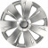 4-Piece Hubcaps Energy RC Silver 16 inch
