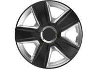 4-Piece Hubcaps Esprit RC Black & Silver 16 inch