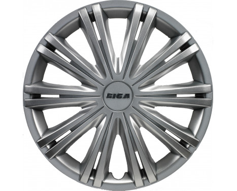 4-piece Hubcaps Giga 14-inch silver