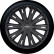 4-piece Hubcaps Giga 15-inch matt black, Thumbnail 2