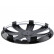 4-Piece Hubcaps GTX Carbon Black & Silver 14'', Thumbnail 2