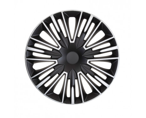 4-piece Hubcaps Jerez 14-inch silver / black