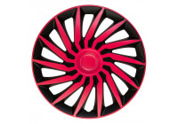 4-piece Hubcaps Kendo 13-inch black / pink