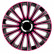 4-piece Hubcaps LeMans 14-inch black / pink