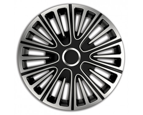 4-Piece Hubcaps Motion 13-inch silver / black