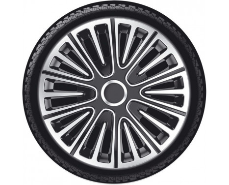 4-Piece Hubcaps Motion 13-inch silver / black, Image 2