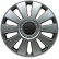 4-Piece Hubcaps Pennsylvania 15-inch silver / charcoal gray
