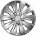 4-Piece Hubcaps rapide NC Silver 16 inch