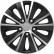 4-Piece Hubcaps Rapide NC Silver&Black 14 inch