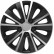 4-Piece Hubcaps Rapide Silver&Black 14 inch