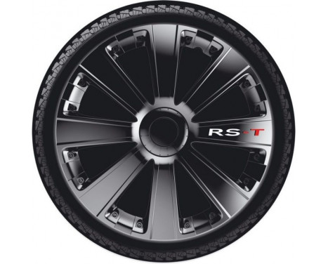 4-Piece Hubcaps RS-T 14-inch black, Image 4