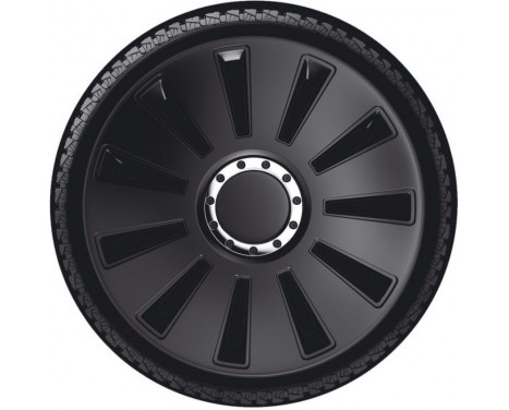 4-Piece Hubcaps Silverstone Pro 14-inch black, Image 2