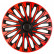 4-piece Hubcaps Soho 14-inch black / red