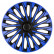 4-piece Hubcaps Soho 15-inch black / blue