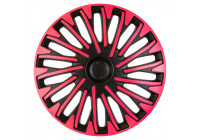 4-piece Hubcaps Soho 15-inch black / pink