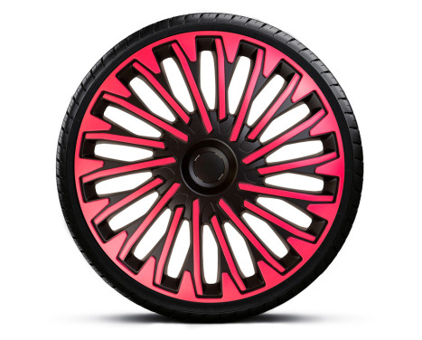 4-piece Hubcaps Soho 15-inch black / pink, Image 2
