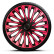 4-piece Hubcaps Soho 15-inch black / pink, Thumbnail 2