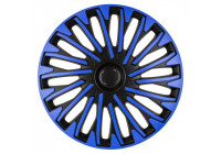 4-piece Hubcaps Soho 16-inch black / blue