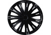 4-Piece Hubcaps Spark Black 13 Inch